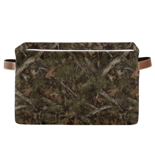 Camouflage Rectangular Storage Basket Organizer Bin Shelf Baskets For Clothes Gifts For Home Office Dorm - color: Camouflage
