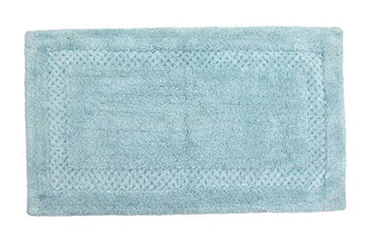 Home Weavers Classy Bathmat 100% Cotton Bathroom Rugs Set, Bathroom Décor, Washable Rug, Extra Soft and Absorbent Bath Rug, Kitchen Mat, Bath Mat Set, Bath Floor Mat Non Slip, 21"x34" Rectangle, Aqua