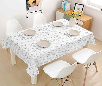 MeritMode PVC Tablecloth 54x72, Waterproof Rectangular Table Cover | Vinyl Surface, Polyester Backing, Yarn Texture, Wipeable, Oil-Proof, Kitchen, Dining Room, Daily Meals - size: 72" x 54" (Rectangular)