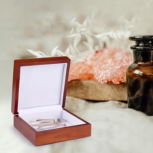3dRose Cartoon Bride and Groom Holding Both Hands Jewelry Box 7 x 7 inch with 4 inch tile