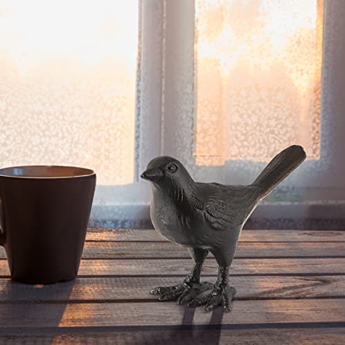MOLIGOU Cast Iron Bird Figurine, Bird Statues Home Decor, Decorative Dove Sculpture Ornament for Farmhouse, Shelf