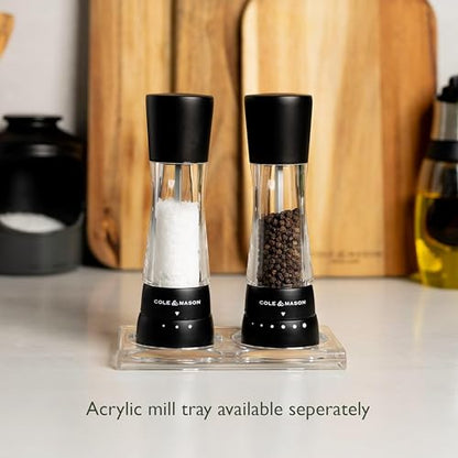 Cole & Mason Seasoning Mill Derwent 190mm Clr SS PM Matt Black - color: Matte Black