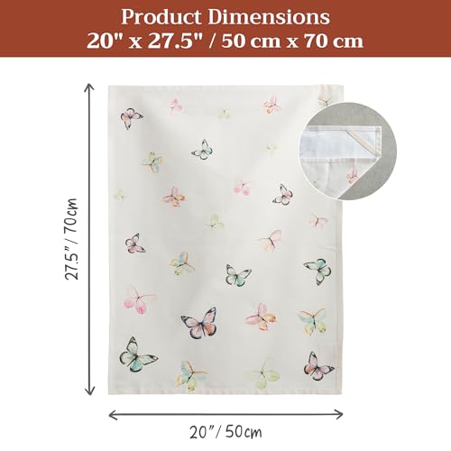 Maison d' Hermine Kitchen Towels Set of 3 Reusable 100% Cotton 27.50" x 20" | Cloth Tea Dish Towels Absorbent with Hanging Loop for Kitchen Dining Party Wedding Hotel Home Spring Summer - Botanical Fresh - color: 013 - Botanical Fresh