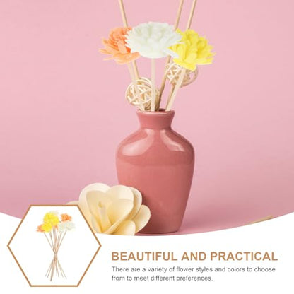 Didiseaon 12Pcs Dried Flower Diffuser Sticks Refill Flower Reed Diffuser Sticks Replacement Reeds for Essential Oil Bottles Aromatherapy Home Fragrance Decorative Sticks
