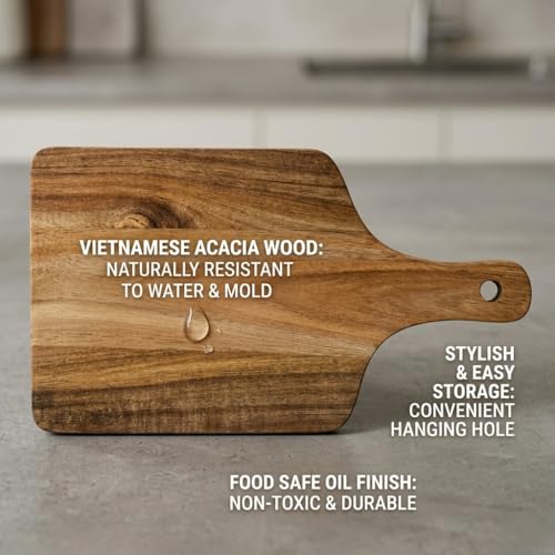 20 Pack Bulk Acacia Wood Charcuterie Boards with Handle for Events - size: 20Pcs
