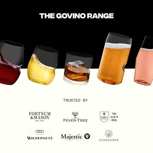 GOVINO Unbreakable Plastic Wine Glasses - Stemless Shatterproof Tritan Glassware, Fancy Cups That Look Like Glass, 12oz, Set of 2 - size: 2 COUNT