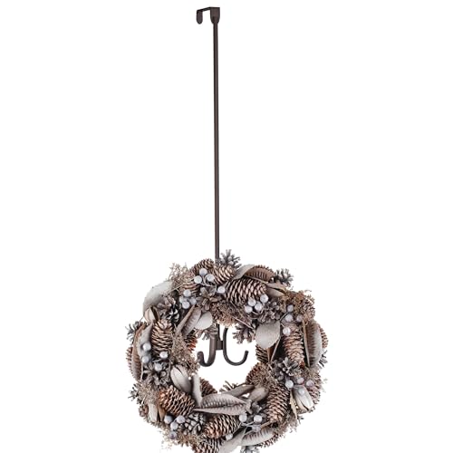 iDesign Axis Easy Reach Quad Hook, Bronze, 24" | Over the Door, Towel Holder or Coat Rack, Bathroom, Bedroom, Office Closet Storage, 4.7" x 3.8" x 24"