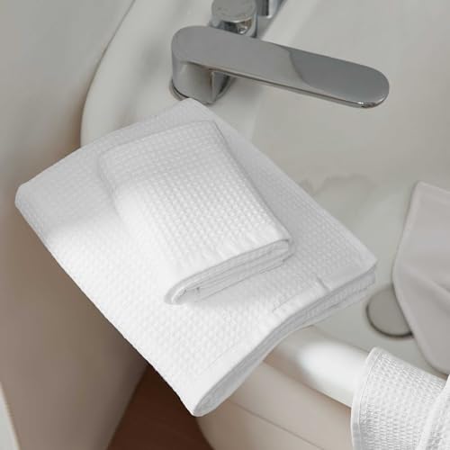 Calvin Klein - Bath Towels, Super Soft & Absorbent Cotton Towels, Oeko-Tex Certified (Eternity Solid White, 3-Piece) - color: Entwine White, size: 3 Pack