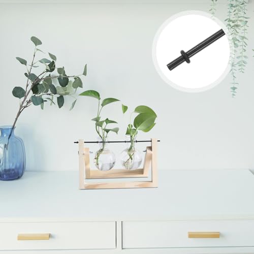 10pcs Plant Propagation Stations Rack - Tabletop Plant Terrarium Hanger Rod - Replacement Hydroponic Water Vase Stand for Home Office 30cm - size: 30.00X0.50X0.50CM