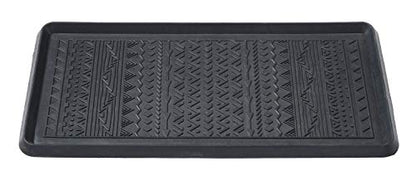 HF by LT Boho Rubber Boot, 32 x 16 inches, One-Piece Seamless Construction, Durable Vulcanized Rubber, Year Round Use Indoors or Outdoors, Black - color: Boho