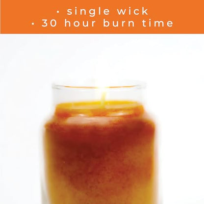A Cheerful Giver - Pumpkin Chata - 6oz Baby Scented Candle Jar with Lid - Keepers of the Light - 30 Hours of Burn Time, Gift for Women, Orange - size: 6 oz, style: Pumpkin Chata