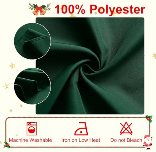Cloth Napkins Set of 6, 18 x 18 Inch, Washable Hunter Green Dinner Napkins with Hemmed Edges for Restaurant, Wedding and Holiday - color: Hunter Green, size: 18" x 18" (Set of 6)