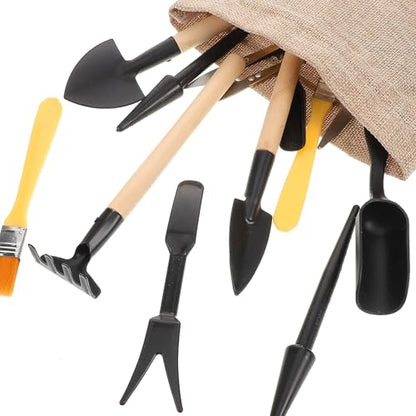 HEMOTON 15pcs Mini Gardening Tool Set for Succulent and Indoor Plants, Portable Small Garden Tools Kit for Transplanting and Potting, Handheld Gardening Supplies for Indoor and Outdoor Use