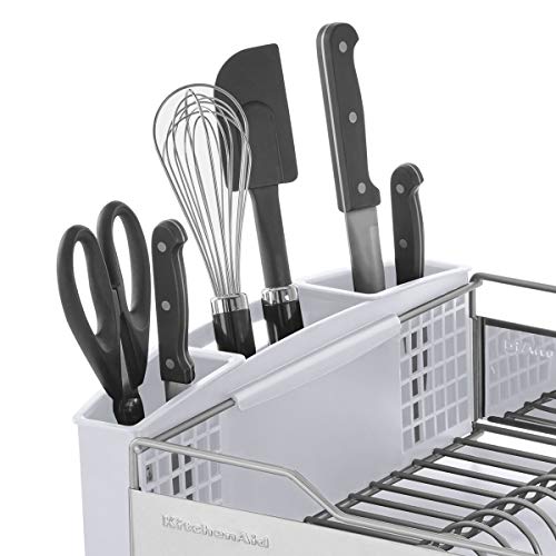 Kitchenaid Stainless Steel Full Dishrack, Size, Satin White - color: White, size: Full Size