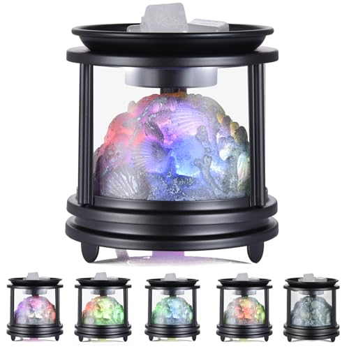 Dicimi Electric Wax Warmer Melter, 4-in-1 Multifunctional Decorative Wax Melter for Scented Wax Cubes/Essential Oils/Wax Cups, Colorful Coral Design Candle Warmer, for Home & Office Decor