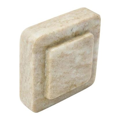 Bloomingville Heavy Duty Marble Bookends, Beige, (Pack of 4) - size: Pack of 4