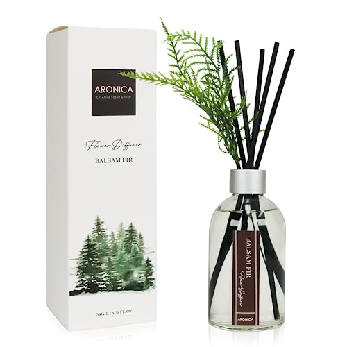 Modern Christmas Décor, Christmas Smells for House, Holiday Pine Aesthetic Diffuser, Simple Scents Evergreen Trees Boho, Cozy Office Decor for Holiday, Winter Bathroom Decor - color: Balsam Fir