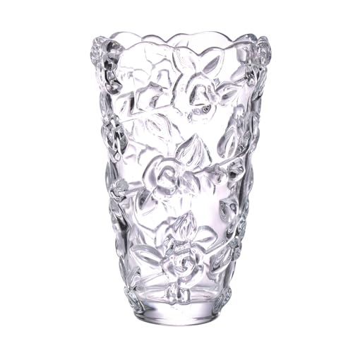 KAMMAK Colored Glass Vase, Beautiful Hand Blown Decorative Vase, Modern Art Vase for Flower Mantle Dining Table Centerpiece, Entryway Living Room Wedding Decoration, FH02139 - style: FH02139