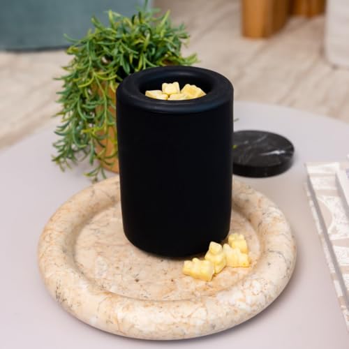 Happy Wax Black Mod Warmer for Scented Wax - Large Wax Warmer with Timer. Perfect Wax Melter for Scented Wax Melts - color: Black