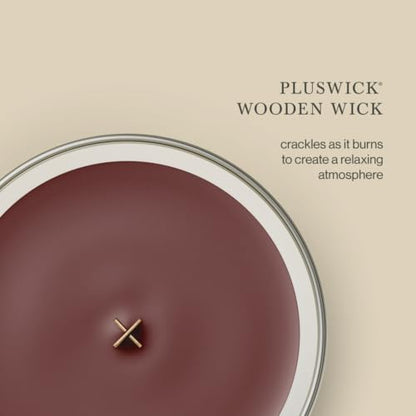 WoodWick Redwood Holiday Candle Gifts for Women and Men, 9.7 oz Medium Hourglass Candle with Crackling Wick - color: Redwood, size: 9.7oz