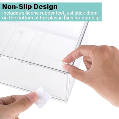 Prsildan Acrylic Makeup Organizer Stackable Clear Storage Drawers for Baby Bottles Desk Organizers for Countertop Vanity Nursery Adjustable Modular System for Cosmetics Jewelry - size: Stackable-1 Drawer