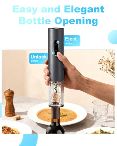 Electric Wine Opener – Battery Operated 4‑in‑1 Corkscrew Kit - size: 4 in 1