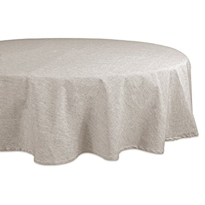 DII Chambray Kitchen, Tabletop Collection, Natural, 70" Round - color: Natural, size: 70" (Round)