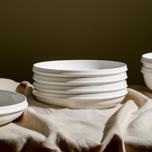 Stone Lain Verso 4-Piece Salad Plate Set Porcelain, White - size: 4-Piece - Salad Plate