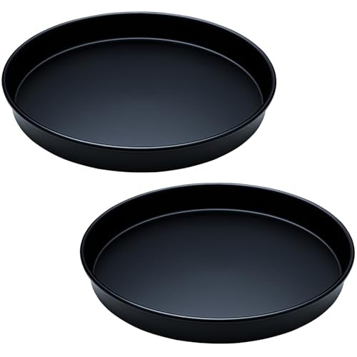 Amolliar Lazy Susan Turntable Organizer, Rotating Metal Spice Rack for Cabinet, Kitchen, Fridge, Pantry Storage, Condiment Organizer, Tray for Household Purpose, Under Sink Organizer, 10" 2 Pack Black - size: Black 10'' 2Pack