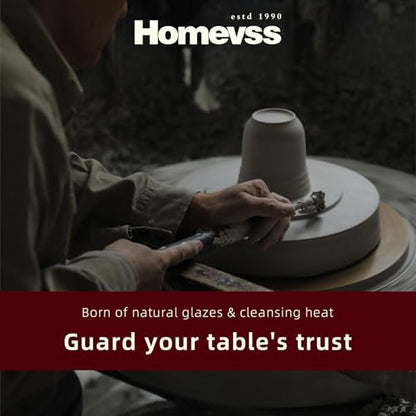 HomeVss Sonoma 16 Piece Stoneware Dinner Set, Outside Black + Inside Handpainted Color Yellow with speckle - color: Yellow