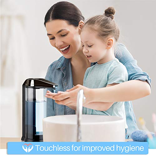 Secura 17oz Automatic Liquid Soap Dispenser, Touchless Battery Operated Hand Soap Dispenser with Adjustable Soap Dispensing Volume Control Dial, Personal Care Dispenser (Dark Gunmetal) - color: Dark Gunmetal, size: 500ml