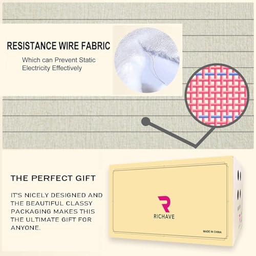 Richave Cuddly Blanket Twin Size,Premium Lightweight Anti-Static Fluffy Fleece Blanket with Striped Pattern for Twin/Twin XL Extra Long Bed, 66x90 Inches,Cream - color: Cream, size: Twin (90-Inch-by-66-Inch)