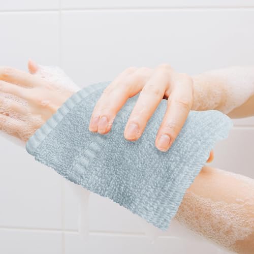 Washcloths Set - 100% Cotton, Pack of 24, 12 x 12 inch, Premium Quality, Flannel Face Cloths, Highly Absorbent and Soft Feel Fingertip Towels- Blue