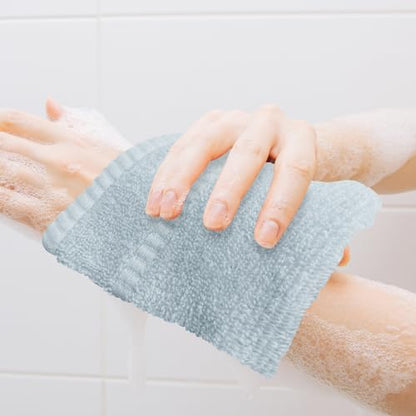 Washcloths Set - 100% Cotton, Pack of 24, 12 x 12 inch, Premium Quality, Flannel Face Cloths, Highly Absorbent and Soft Feel Fingertip Towels- Blue