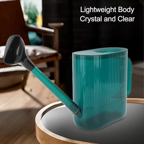 Indoor Watering Can 1.8L | Long Spout for Deep Root Watering/Prevents Splashing | Sturdy PP Flower Water Can for Garden & Houseplants (Green) - color: Green