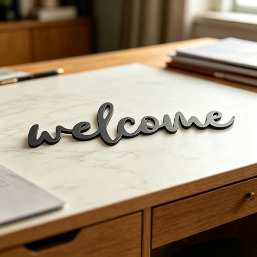 Wooden Welcome Sign for Back to School Decorations, First Day of School Wall Decorations, Rustic Welcome Sign for Classroom Home Entryway Front Door
