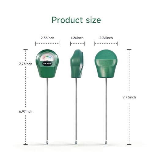 Soil Moisture Meter for Plants, Hygrometer Sensor Water Monitor, Plant Moisture Tester for Indoor Outdoor Garden, Potted Plants, Farm, Lawn, No Battery (Style 1) - size: Style 1