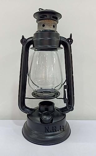 Outdoor Candle Lantern Decorative Hurricane Holder Patio Deck Indoor | Hurricane Lantern 12inch Black Lantern Original Version|