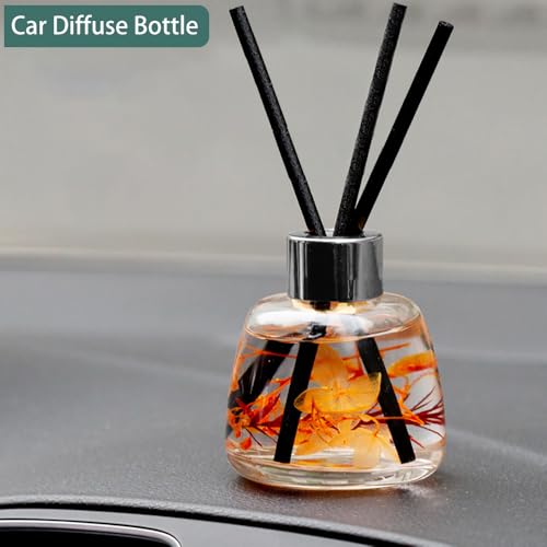 Kaxich 4 Pack Reed Diffuser Bottle with 30pcs Reeds Sticks, 3.52 oz | Empty Refillable Essential Oil Glass Bottles Elegant Home Decor Set Gift