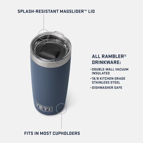 YETI Rambler 10 oz Tumbler, Stainless Steel, Vacuum Insulated with MagSlider Lid, Papaya - color: Papaya