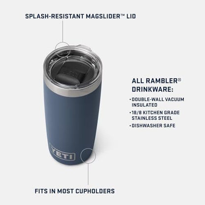 YETI Rambler 10 oz Tumbler, Stainless Steel, Vacuum Insulated with MagSlider Lid, Papaya - color: Papaya