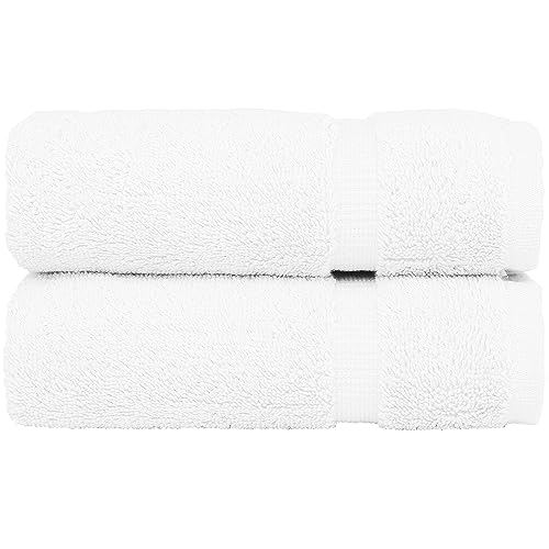 Monogrammed Hand Towel, Personalized Gift, Set of 2- Gold Block Letter Embroidered Towel - Extra Absorbent 100% Turkish Cotton - Soft Terry Finish - Initial S White - color: White & Gold, size: Initial S
