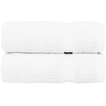 Monogrammed Hand Towel, Personalized Gift, Set of 2- Gold Block Letter Embroidered Towel - Extra Absorbent 100% Turkish Cotton - Soft Terry Finish - Initial S White - color: White & Gold, size: Initial S
