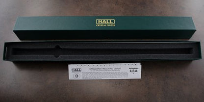 Hall Crystal Flute 22204 - Offset Glass Flute in D - Green Ivy - color: Ivy