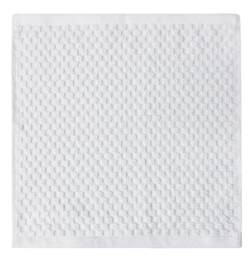 COTTON CRAFT Euro Spa Waffle Wash Cloth - Set of 12 White Washcloth | Luxury Face Towel Set - 100% Cotton - Soft Plush Absorbent Low Lint Quick Dry - Gym Shower Beach Bath Kitchen - 12x12 inches - color: White, size: 12 Pack Wash Cloths