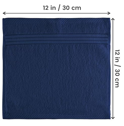 Utopia Towels 12 Pack Premium Wash Cloths, 12x12 in, 100% Cotton, Navy | Highly Absorbent Soft Feel Lightweight Washcloths - Premium Ring Spun Cotton, Ideal for Bathroom, Spa, Gym & Face - color: Navy