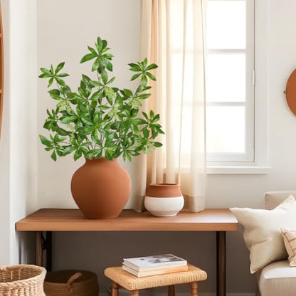 41.3" Tall Artificial Greenery Stems Set of 3, Fake Plants Branches Faux Greenery Stems for Tall Vase, Fake Greenerys with Seeds for Home & Office, Party, Wedding, Farmhouse, Desk, Table Centerpieces - size: # Set of 3 Greenery Stems