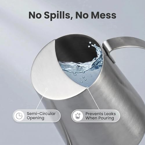IMEEA Watering Can 18/8 Stainless Steel 20oz Long Spout for Indoor Plants