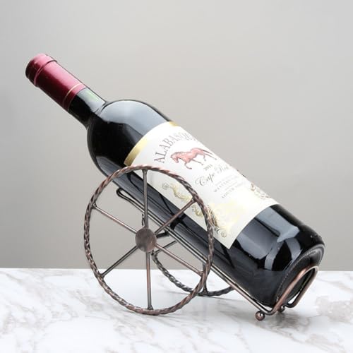 Countertop Wine Rack, for Wine Storage - Red Bronze Metal Wine Rack for Living Room, Dining Room, Wine Cellar, Bar - color: Orb, size: 1PC