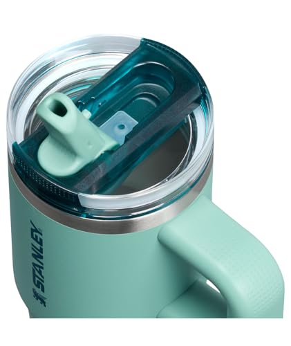 STANLEY Quencher ProTour Flipstraw Tumbler, 14 oz, Spring Green | Built-In Straw & Handle | Cupholder Compatible for Travel | Leakproof Insulated Stainless Steel Cup | BPA-Free - color: Spring Green, size: 14 Ounces